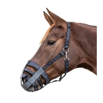Abbildung von Waldhausen Grasmaske Schwarz/Grau Pony
