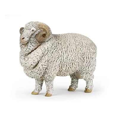 Abbildung von Papo Handbemalt Figuren Das Leben auf dem bauernhof Merinoschaf 51174 Sammelbar für Kinder Geeignet Jungen und Mädchen Ab 3 Jahren