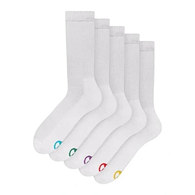 Abbildung von Dedoles Socken Regular normale Höhe Unisex Damen Herren Baumwolle viele lustige Designs Weihnachtssocken 5 Paar, Farbe Weiß, Motiv Weiß 5er Pack, Gr. 43 46