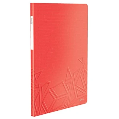 Abbildung von Leitz Urban Chic Sichtbuch in A4 Format, 20 Klarsichthüllen für 40 Blatt, Rot, 46510020