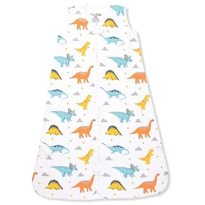 Abbildung von Baby Schlafsack 1.0 TOG, Bio Baumwolle tragbare Decke mit Zwei Wege Reißverschluss, Swaddle Übergang Schlafsack, All Season für Neugeborene Kleinkind Junge Mädchen, 6 12 Monate