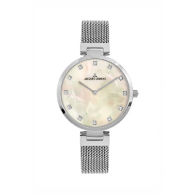 Abbildung von Jacques Lemans Milano Uhr, Damen, Größe: One Size, Weiß