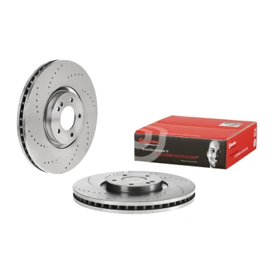 Abbildung von BREMBO 09.D762.10 Bremsscheibe 400 38 5 innenbelüftet hochgekohlt mit Schrauben MERCEDES BENZ: G Klasse