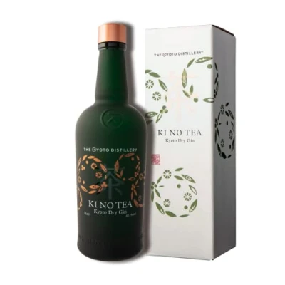 Abbildung von KI NO TEA Kyoto Dry Gin Japanischer in limitierter Edition mit einem leicht süßen Ausklang Inklusive Geschenkverpackung 1 x 0,7 l