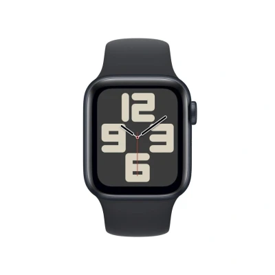 Abbildung von Apple Watch SE 2023 40mm Schwarz (Schwarzes Silikon Armband S/M)