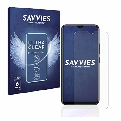 Abbildung von Savvies 6 Stück Schutzfolie für Xiaomi Redmi Note 8T Displayschutz Folie Ultra Transparent