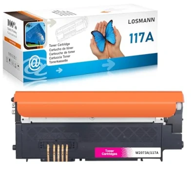 Abbildung von LOSMANN 117A Toner kompatibel für HP W2073A mit Chip Color Laser 150 a nw Series MFP 170 178 nwg 179 FNG fnw (Magenta)