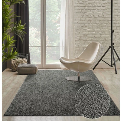 Abbildung von the carpet Teppich &quot;Soli Shaggy&quot;, rechteckig, Wohnzimmer Hochflor waschbar rutschfest