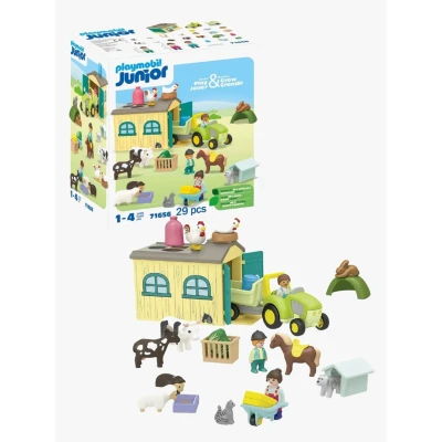 Abbildung von Playmobil® Konstruktions Spielset Bio Marktstand &amp; Gabelstapler (71691), JUNIOR, (17 St), Made in Europe