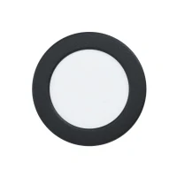 Abbildung von EGLO connect.z Smart Home LED Bad Einbaustrahler Fueva 6 Z, flach, Ø 11,7 cm, ZigBee, App und Sprachsteuerung Alexa, RGB, warmweiß kaltweiß, dimmbar, Metall Einbauspot schwarz, IP44