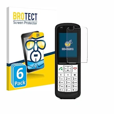 Abbildung von BROTECT (6 Stück Schutzfolie für Unify OpenScape DECT Phone R6 Displayschutz Folie Ultra Klar