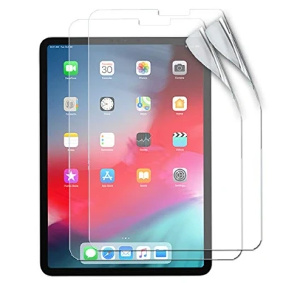 Abbildung von TECHGEAR [2 Stück Displayschutz für iPad Pro 11 (2020/2018) Ultra Klare Schutzfolie 2020, 2018 [Face ID kompatibel] mit Reinigungstuch + Applikationskarte [1. 2. Generation]