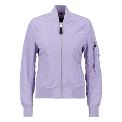 Abbildung von Alpha Industries Bomberjacke, Damen, Größe: Large, Pale violet