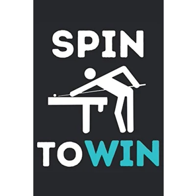 Abbildung von SPIN TO WIN! Billard NOTIZBUCH: Notizbuch A5, 120 Seiten, LINIERT Lustiges Spruch Motiv für Billardspieler! Super als Notizbuch, Planer, ... Geschenkidee Spieler!