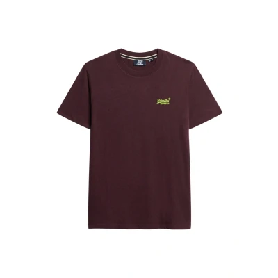 Abbildung von Superdry Vintage LOGO EMB Tshirt basic, Herren, Größe: Medium, Tawnty port marl fluro yellow