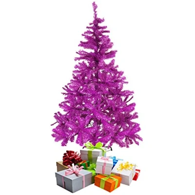 Abbildung von FineHome Künstlicher Weihnachts Tannenbaum Weihnachtsbaum 120cm 150cm 180cm Christbaum inkl Stände, Farben:Pink, Größen:120cm