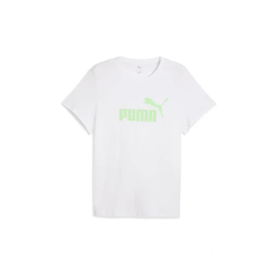 Abbildung von Puma ESS NO. 1 LOGO TEE Tshirt print, Damen, Größe: XL, White spring fern