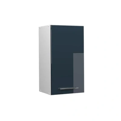 Abbildung von Vicco Hängeschrank Fame Line, Dunkelblau Hochglanz/Weiß, 40 cm
