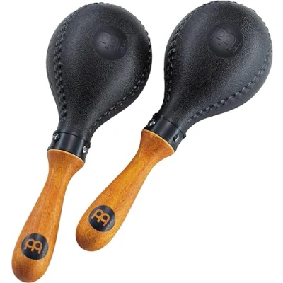 Abbildung von Meinl Percussion Concert Maracas Shaker 2 Musikinstrumente mit ergonomischem Griff Kunststoff, Holz (PM2BK)