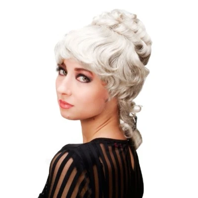 Abbildung von WIG ME UP L.COLONIAL.Lady 101 Damenperücke Qualitätsperücke Perücke Barock Kolonial Turmfrisur Beehive Grau
