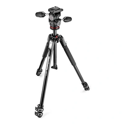 Abbildung von Manfrotto MK190 X 33 W1 + Kugelkopf für Kamera Stativ schwarz