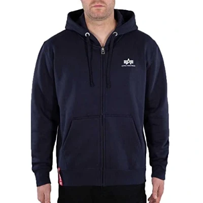 Abbildung von Alpha Industries Basic Zip Hoody SL Kapuzensweat für Herren Rep.Blue