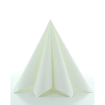 Abbildung von Sovie HORECA Serviette in Weiß aus Linclass® Eco, hochwertige Einwegservietten, ideal für Hochzeiten &amp; Partys, 40 x cm, 50 Stück
