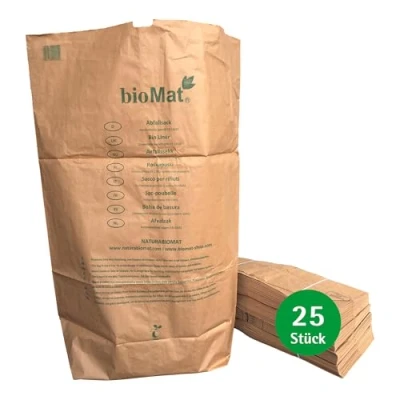 Abbildung von Biomat Biomüll kompostierbare Papiertüten 240l 25st.