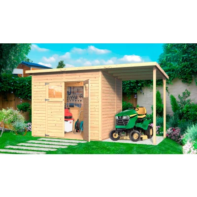 Abbildung von KONIFERA Gartenhaus Amrum 3, BxT: 415x199 cm, (Set), Inklusive Fussboden