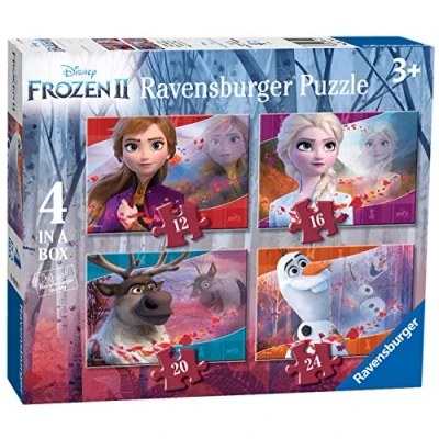 Abbildung von Disney Frozen Puzzle 4 in 1 Kinder Box II Eiskönigin Ravensburger, 24 Puzzleteile