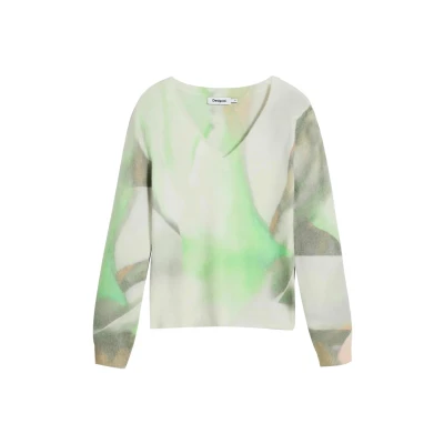 Abbildung von Desigual SOFT Strickpullover, Damen, Größe: Medium, Green