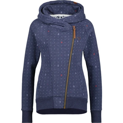 Abbildung von alife &amp; kickin Snakecharmer Sweatjacke, Damen, Größe: Large, Marine melange