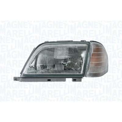 Abbildung von MAGNETI MARELLI 710301090121 Scheinwerfer links H4, PY21W Halogen glasklar mit Blinklicht für Rechtsverkehr ohne Stellmotor LWR