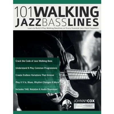 Abbildung von 101 Walking Jazz Bass Lines: Learn to Build &amp; play Basslines on Every Essential Chord Sequence (Learn how bass)