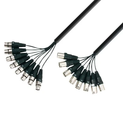 Abbildung von Adam Hall Cables K3L8MF0500 3 Star Serie Multicore Kabel (8x XLR male auf 8x female, 5m)