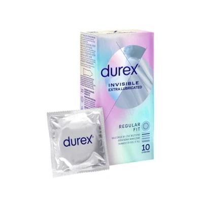 Abbildung von durex Kondome Invisible Extra Thin Lubricated 10 Stück