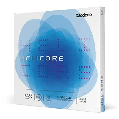 Abbildung von D&#039;Addario HH610 3/4L Helicore Kontrabass Saitensatz mehrfach verdrillter Stahlkern 3/4 Light