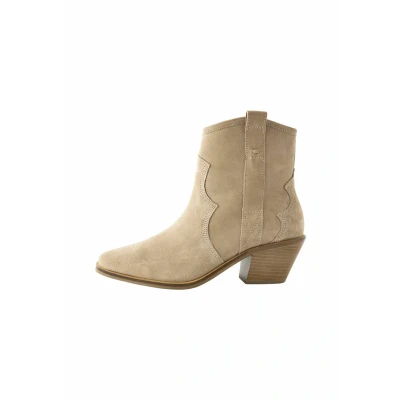 Abbildung von Next Forever Comfort Western Cowboy/Bikerstiefelette, Damen, Größe: 39, Neutral Schuhe