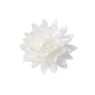 Abbildung von Dekora 18 Essbare Blumen für Torte aus Esspapier Oblaten Torten Tortendeko Essbar Weiß 5,5 cm