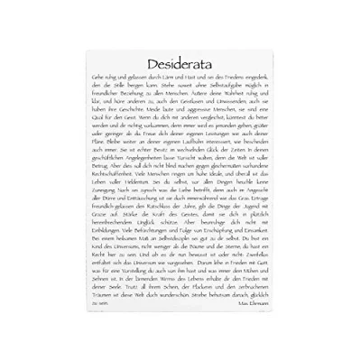 Abbildung von Interluxe WANDTAFEL Vintage Shabby Schild Desiderata Holzschild Dekoschild Tafel