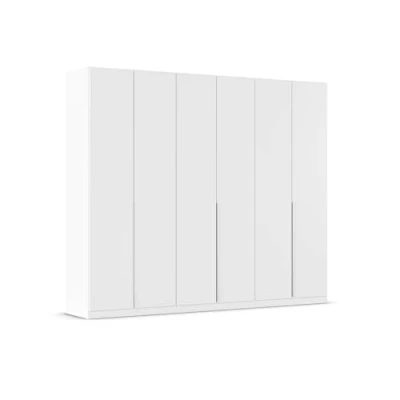 Abbildung von Rauch Möbel Alabama Schrank Kleiderschrank Drehtürenschrank Weiß 6 türig inklusive Zubehörpaket Premium 3 Kleiderstangen, 9 Einlegeböden, 1 Schubkasteneinsatz BxHxT 271x229x54 cm