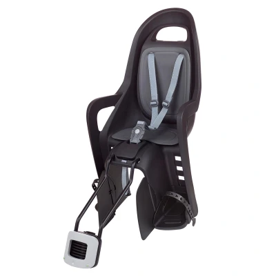 Abbildung von POLISPORT 8406000011 GROOVY 29&#039;&#039; ökologischer Rücksitz für Fahrräder mit Rädern von 26&#039;&#039; bis geeignet Kinder einem Gewicht 9 22 kg Rahmenverankerung color Schwarz/Dunkelgrau
