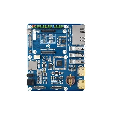 Abbildung von Waveshare Dual Gigabit Ethernet Base Board Designed for Raspberry Pi Compute Module 4