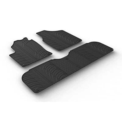Abbildung von Gledring 0647 Fußmattensatz Gummi vorne und hinten 5 schwarz 750mm 550mm SEAT: Alhambra I, VOLKSWAGEN: Sharan I