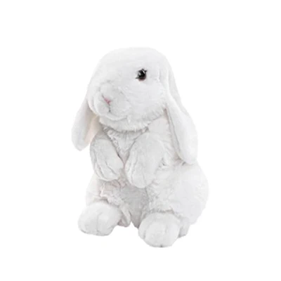 Abbildung von Uni Toys Kuscheltier Widderkaninchen weiß 19 cm Plüsch Hase, Kaninchen Plüschtier, zu 100 % recyceltes Füllmaterial