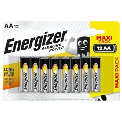 Abbildung von Energizer Alkaline Power, 12 AA Batterien, Lange Lebensdauer für den täglichen Gebrauch, ohne Sulfatierung und hält 10 Jahre Aufladung