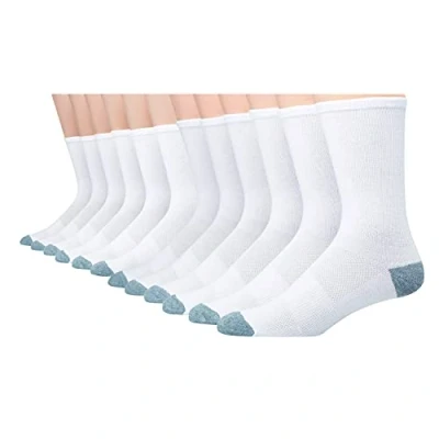 Abbildung von Hanes Herren X Temp Lightweight Crew, weiß, Schuhgröße 39 47, 6 12
