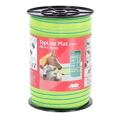Abbildung von Ako Weidezaunband TopLine Plus 30mm x 200m TriCond Gelb/Blau