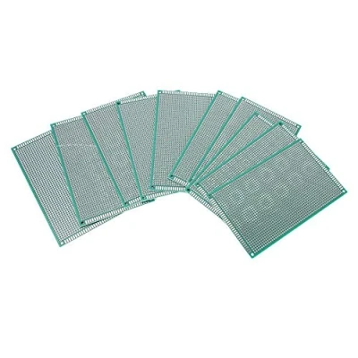 Abbildung von YWBL WH 10pcs Lochrasterplatten Breadboard 9 x 15 cm Leiterplatte doppelseitige Universal Kit PCB Steckplatine