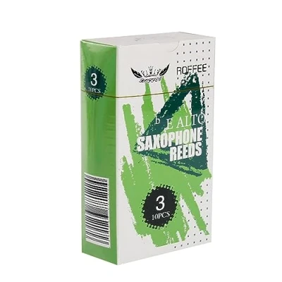 Abbildung von ROFFEE sax Schilf,Altsax Saxophon Blätter,alto saxophone reeds strength 3.0,10 pcs/box,individual packing